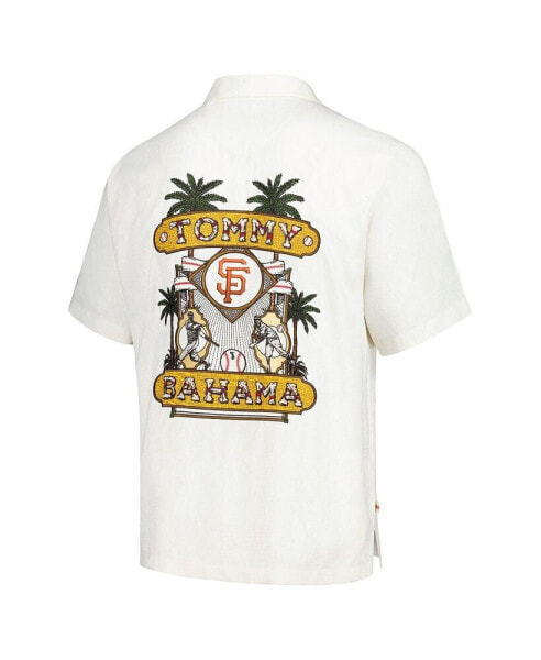 Men's White San Francisco Giants Pitcher's Paradiso Button-Up Camp Shirt