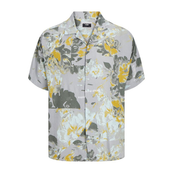 JACK & JONES 12257405 Jeff Rotary Aop Resort short sleeve shirt