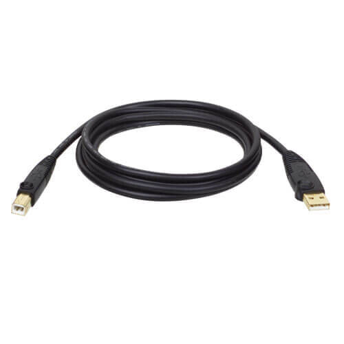 Tripp U022-006 USB 2.0 A to B Cable (M/M) - 6 ft. (1.83 m) - 1.8 m - USB A - USB B - USB 2.0 - Male/Male - Black