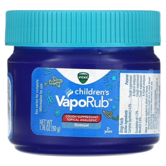 Мазь против кашля детская Vicks VapoRub, 2+ года, 50 г