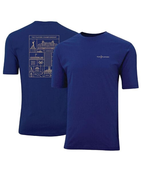 Men's Blue The Players Window of the Players Pembrooke T-Shirt