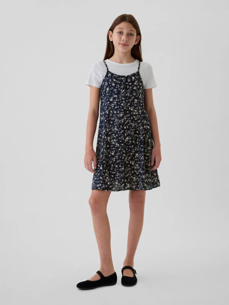 Kids Button-Front Slip Dress