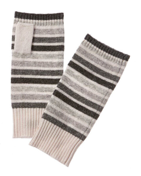 Scott & Scott London Rainbow Cashmere Wrist Warmers Women's Grey