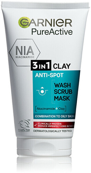 Cleansing gel, scrub and mask against imperfections Pure 3in1 150 ml