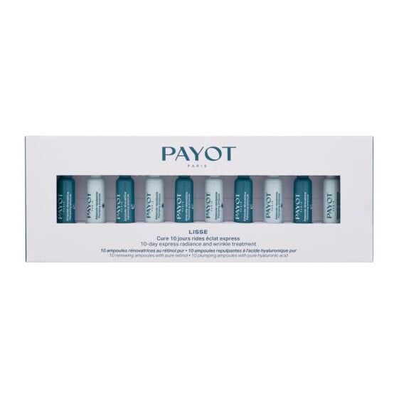 PAYOT Lisse 10-Day Express Radiance And Wrinkle Treatment 20x1 ml gesichtsserum Feine Linien & Falten für Frauen Tagespflege 10x1 ml + Nachtpflege 10x1 ml