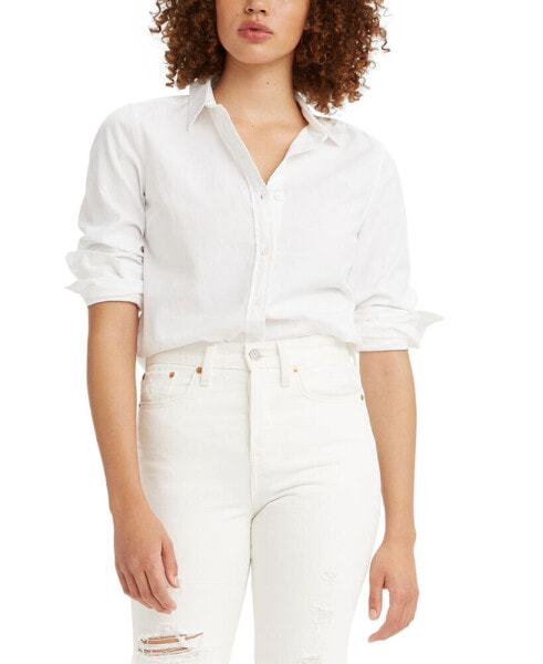 The Classic Cotton Box-Pleat-Back Long-Sleeve Shirt