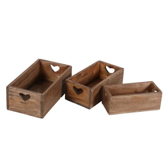 Teak Holzbox Lucia 3er Set