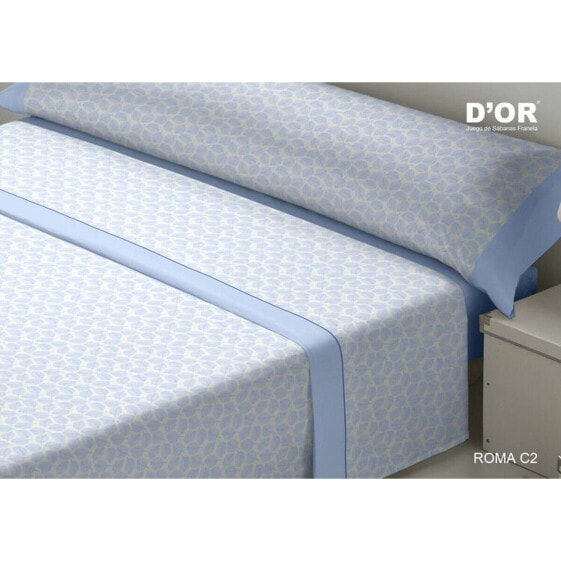 Bedding set D'Or ROMA Blue Single Franela