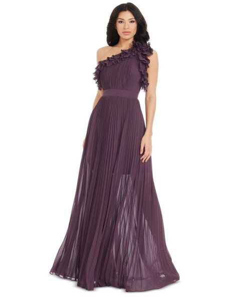 Women's Vida Ruffled One-Shoulder Ball Gown