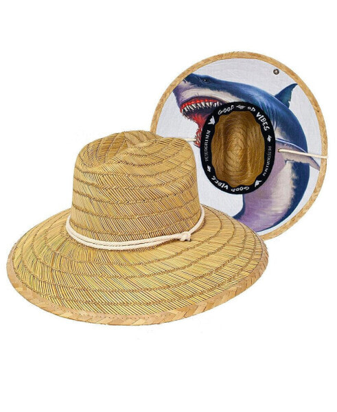 Соломенная шляпа для спасателя Peter Grimm белая Shark