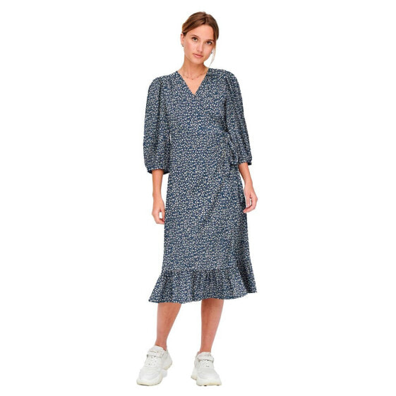 ONLY Olivia Wrap Midi Dress