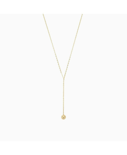 Belle Long Round Pendant Clip Necklace