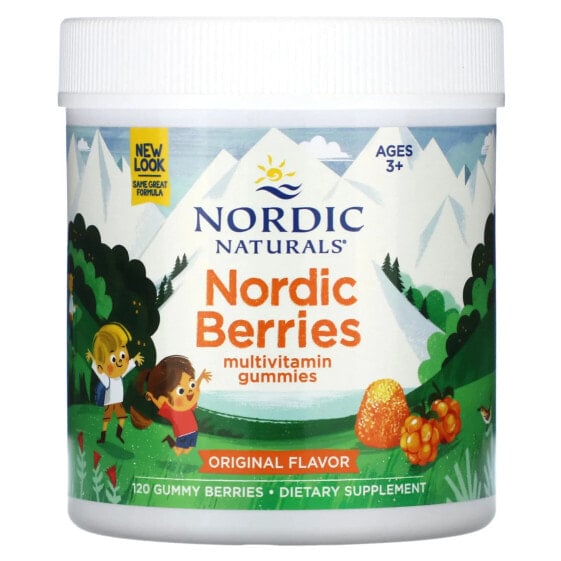 Nordic Berries, Multivitamin Gummies, Ages 3+, Original, 120 Gummy Berries