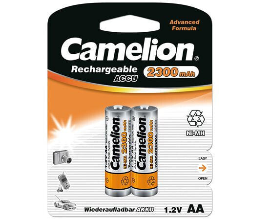 Camelion NH-AA2300-BP2 - Rechargeable battery - Nickel-Metal Hydride (NiMH) - 1.2 V - 2 pc(s) - 2300 mAh - Multicolor
