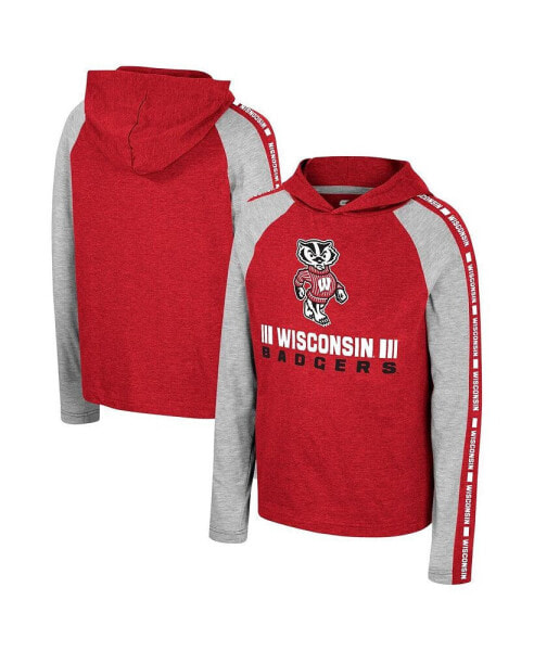 Футболка для малышей Colosseum Wisconsin Badgers Ned с длинными рукавами