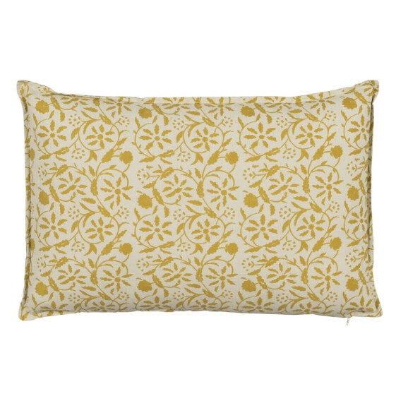Cushion Cotton Beige Mustard 60 x 40 cm