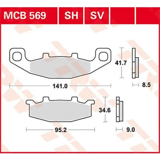 TRW Performance Kawasaki ER-5 Twister 97 Sintered Front Brake Pads