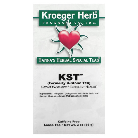 Чай травяной Kroeger Herb Co Hanna's Herbal Special, KST, без кофеина 56 г