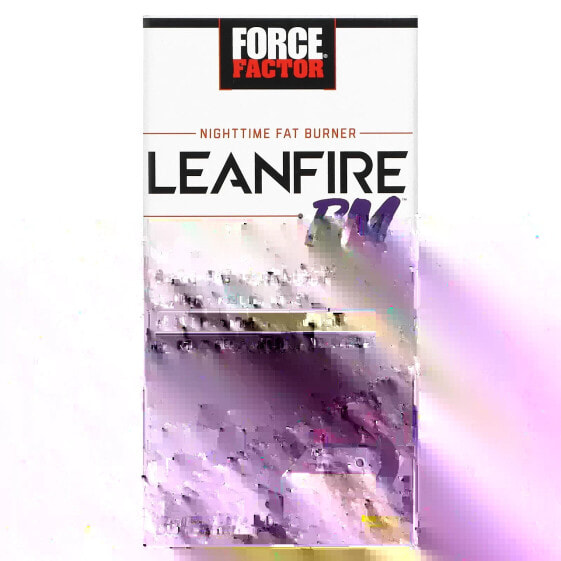 Force Factor, Nighttime Fat Burner, Leanfire PM, 60 растительных капсул