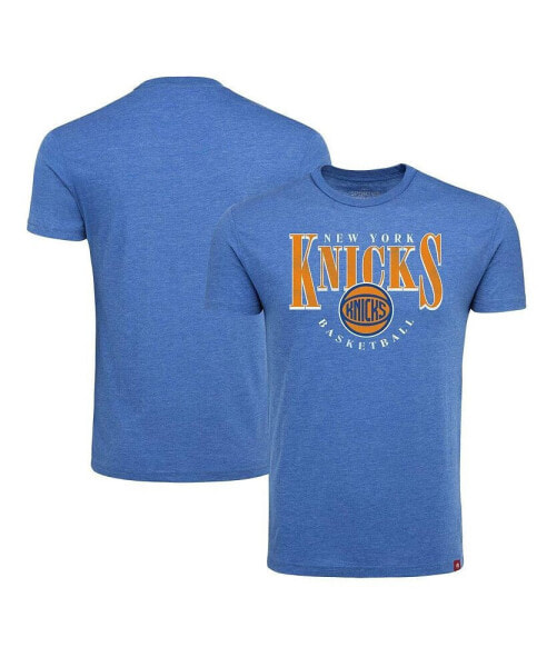Men's Blue New York Knicks Comfy Tri-Blend T-Shirt