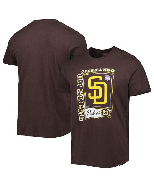 Men's '47 Fernando Tatis Jr. Brown San Diego Padres Super Rival Player T-shirt