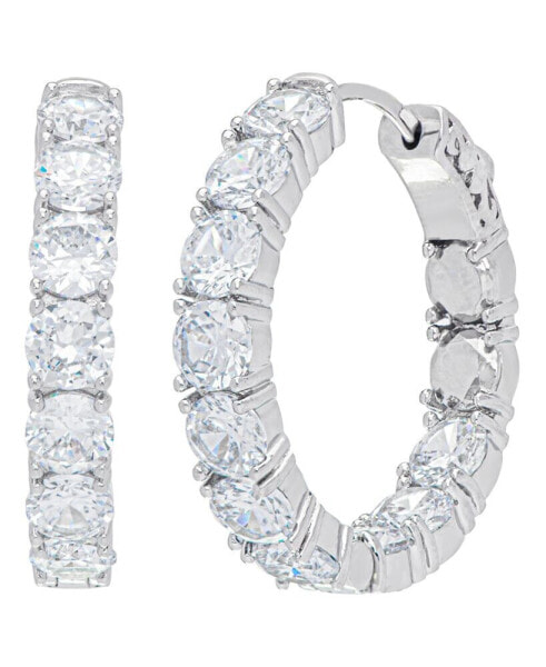 Серьги Macys Fine Silver d Hoop