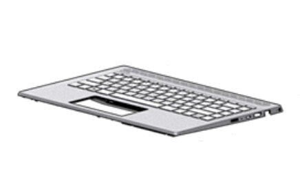 HP L19191-DH1 - Housing base + keyboard - Nordic - Keyboard backlit - HP - Pavilion 14