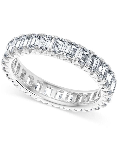 Diamond Emerald-Cut Eternity Band (3 ct. t.w.) in 14k Gold (Also in Platinum)