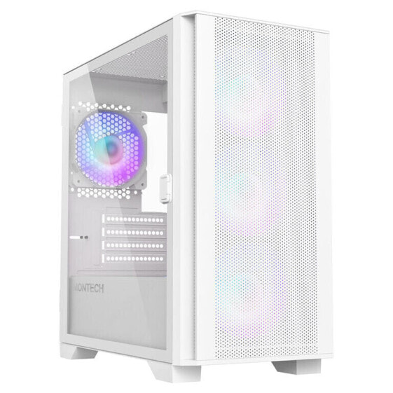 Montech AIR 100 ARGB, Micro-ATX, Tempered Glass - weiß