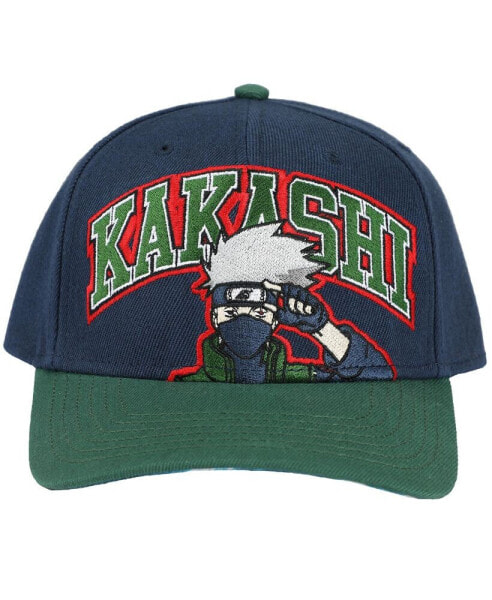 Men's Kakashi Embroidered Precurve Snap Back Hat For Men