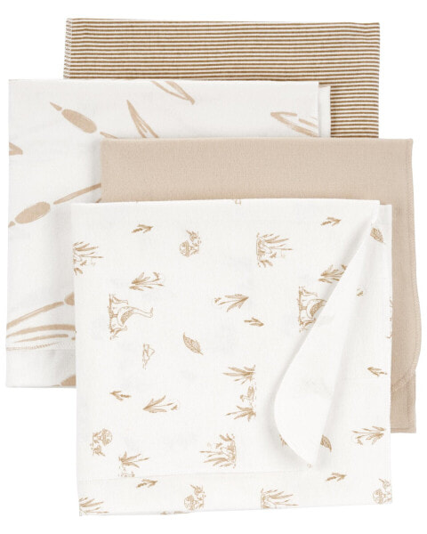 Baby 4-Pack Duck Receiving Blankets One Size