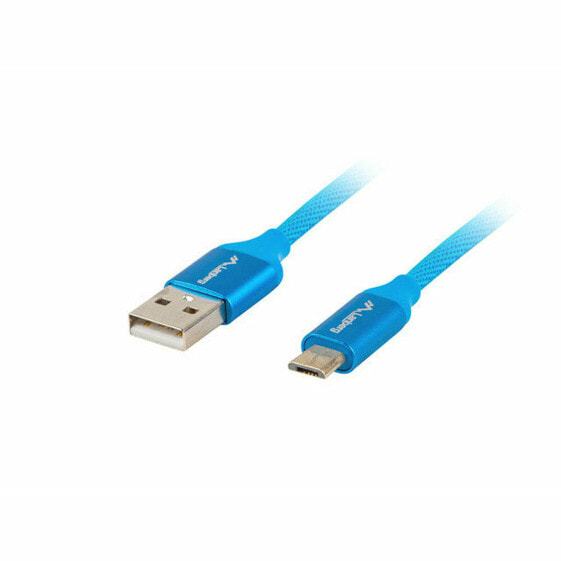 Кабель Micro USB Lanberg CA-USBM-20CU-0010-BL 1 m