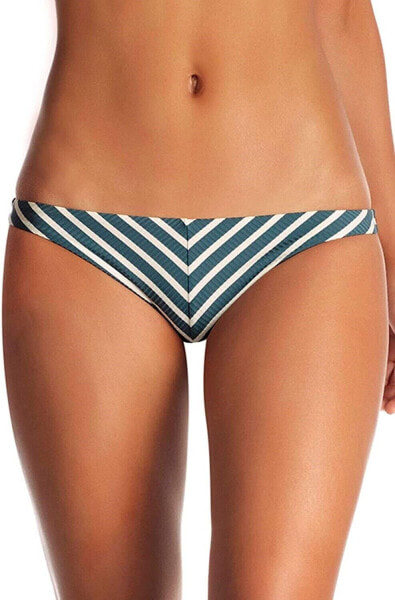Vitamin A Women's 181737 Marin Stripe Hipster Bikini Bottom Swimwear Size S