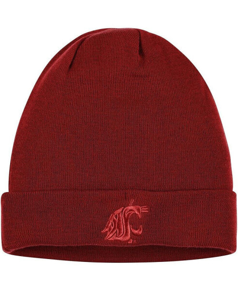 Men's Crimson Washington State Cougars Tonal Cuffed Knit Hat