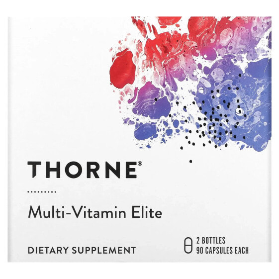 Витаминный комплекс Thorne Multi-Vitamin Elite, A.M. & P.M., 2 флакона, 90 капсул в каждом