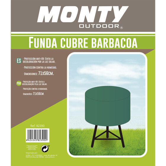 Protective Cover for Barbecue Green Raffia 71 x 71 x 56 cm