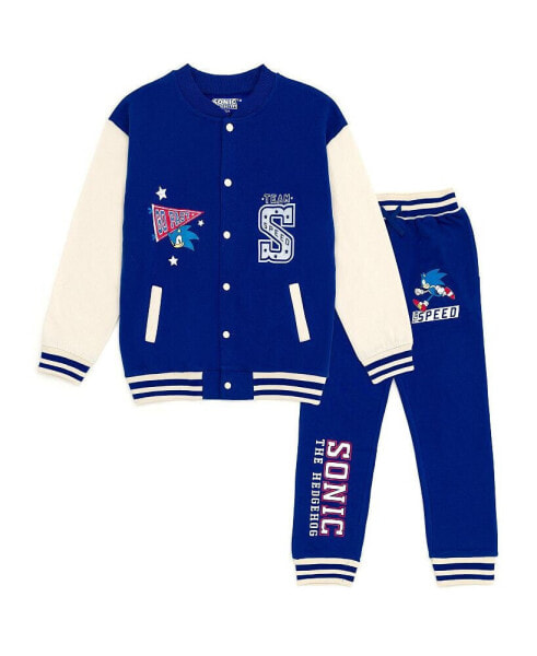 Sonic the Hedgehog Fleece Bomber Jacket and Jogger Pants Toddler| Child Boys