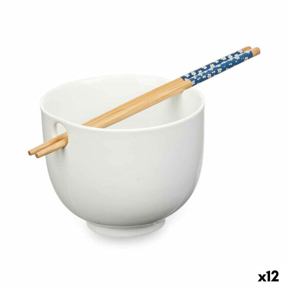 Тарелка бамбуковая белая Kinvara Bowl 24 x 10,7 x 13,3 см (12 штук)