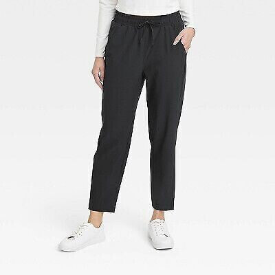 Women's Stretch Woven Taper Pants - All in Motion Black S