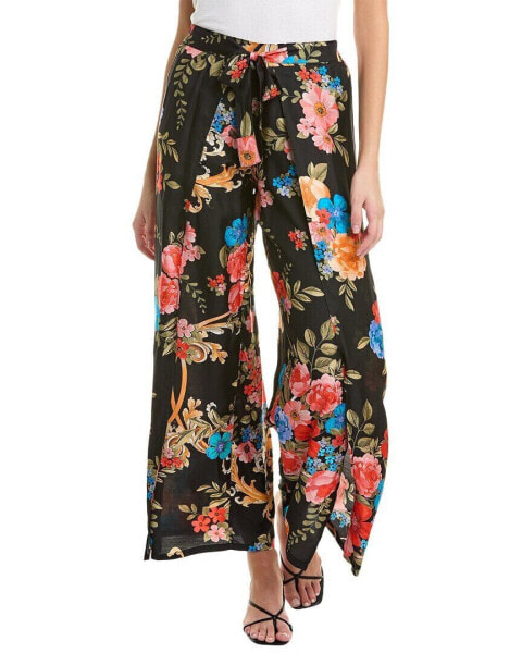 Johnny Was Royal Wrap Silk-Blend Pant Women's