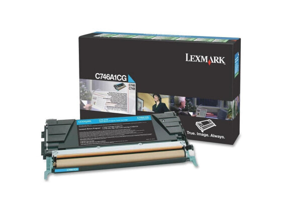 Lexmark C746A1CG Return Program Toner Cartridge - Cyan