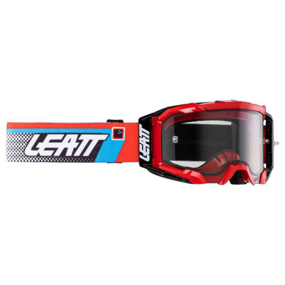 LEATT Velocity 5.5 off-road goggles with roll-off system