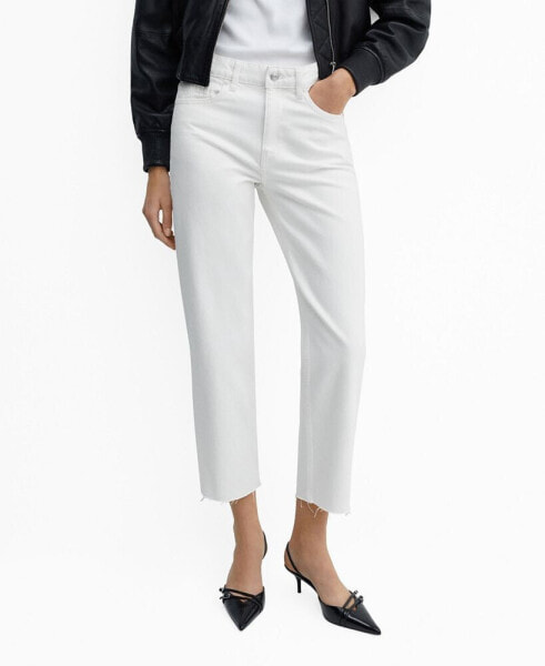 Women's Straight-Fit Cropped Jeans