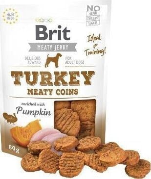 Brit Jerky Snack Собака Закуска Турция 80 g 8595602543816