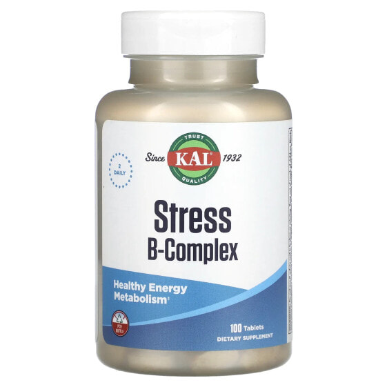 Витамины группы В KAL Stress B Complex, 100 таблеток