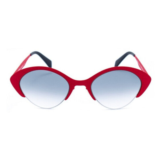 Женские солнцезащитные очки овальные красные прозрачные 0505-CRK-051 (51 mm)