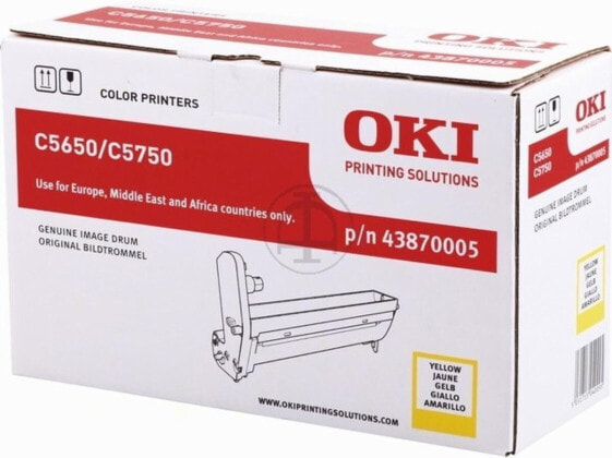 OKI original - OKI C 5650 (43870005) - Bildtrommel gelb - 20.000 Seiten