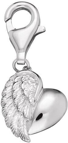 Silver heart pendant with heart ERC-HEARTWING