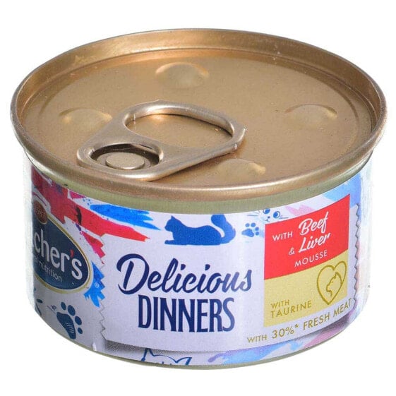 BUTCHER´S Classic Delicious Dinners Beef With Liver Wet Cat Food