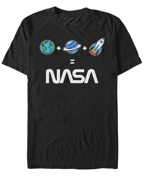 NASA Men's Emoji's Equal NASA Short Sleeve T-Shirt